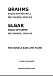BRAHMS CELLO SONATA NO.2 IN F MAJOR, OPUS 99 and ELGAR CELLO CONCERTO IN E MINOR, OPUS 85 FOR DOU