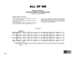 All of Me - Conductor Score (Full Score)