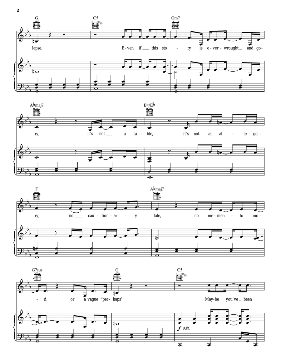 This Is Not An Exit This Is Not An Exit Piano, Vocal, Guitar scores gallery preview page 2