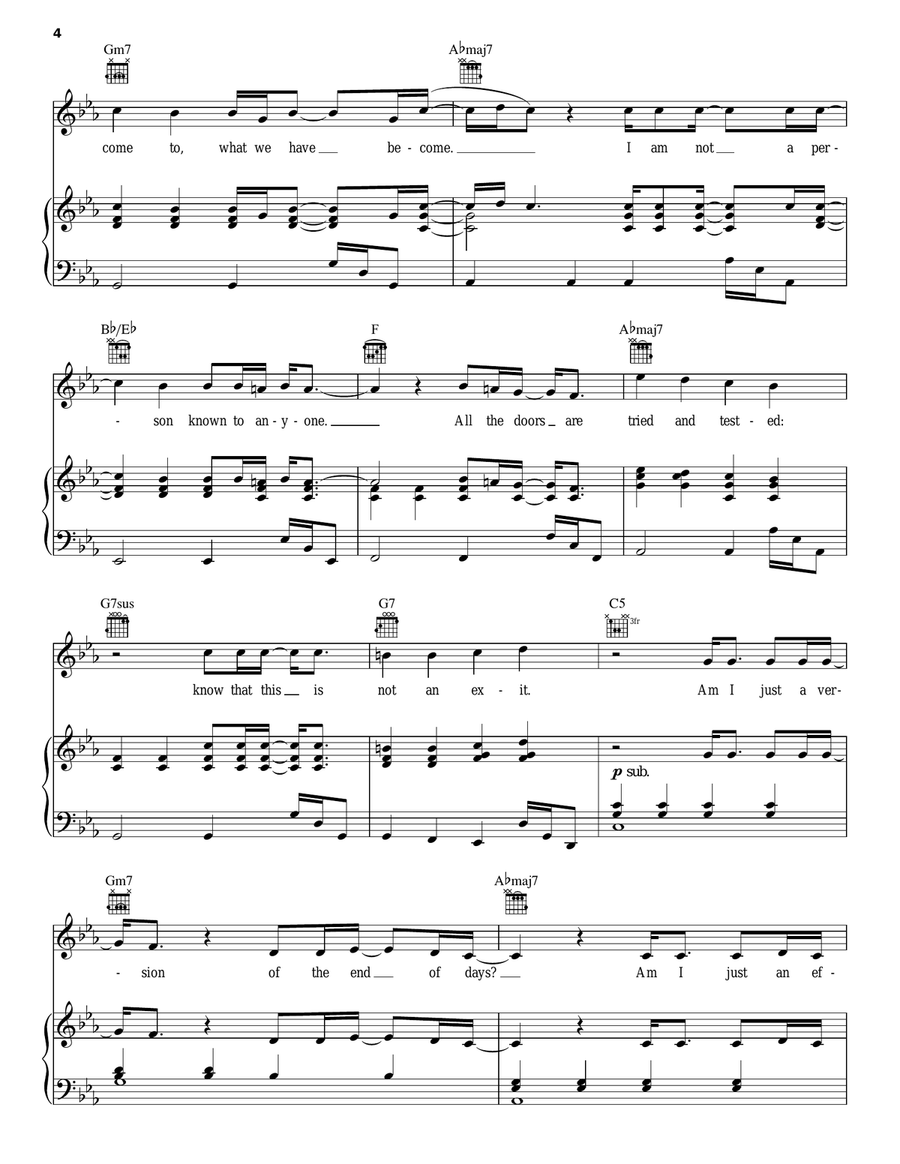 This Is Not An Exit This Is Not An Exit Piano, Vocal, Guitar scores gallery preview page 4