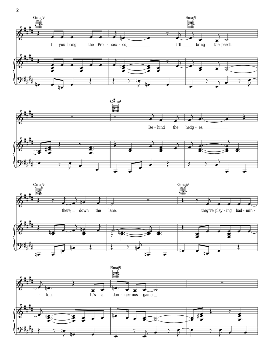 At The End Of An Island Piano, Vocal, Guitar scores gallery preview page 2