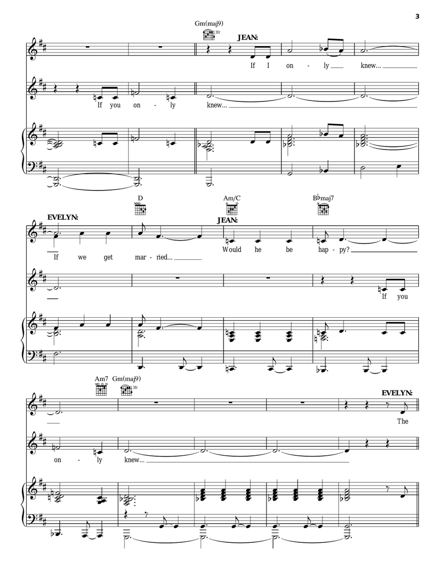 If We Get Married If We Get Married Piano, Vocal, Guitar scores gallery preview page 3