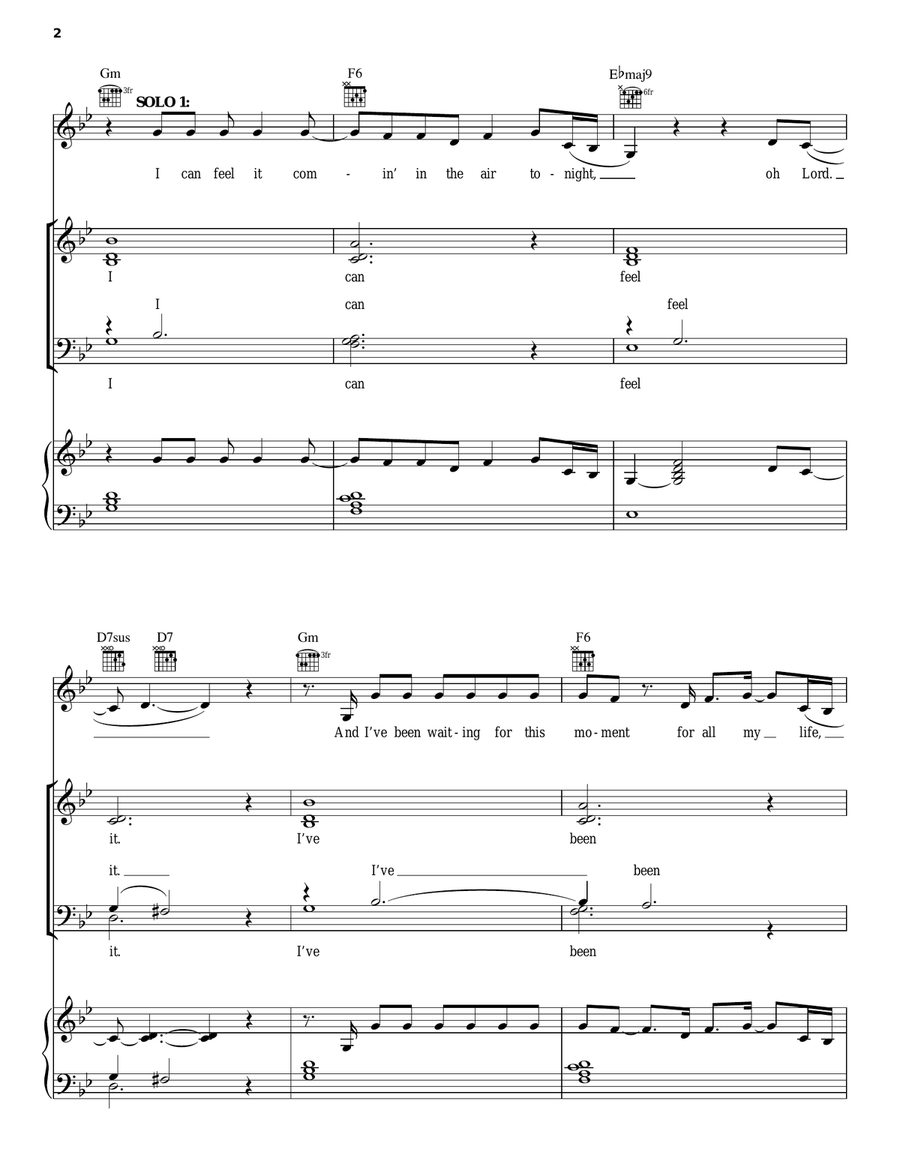 In The Air Tonight In The Air Tonight Piano, Vocal, Guitar scores gallery preview page 2