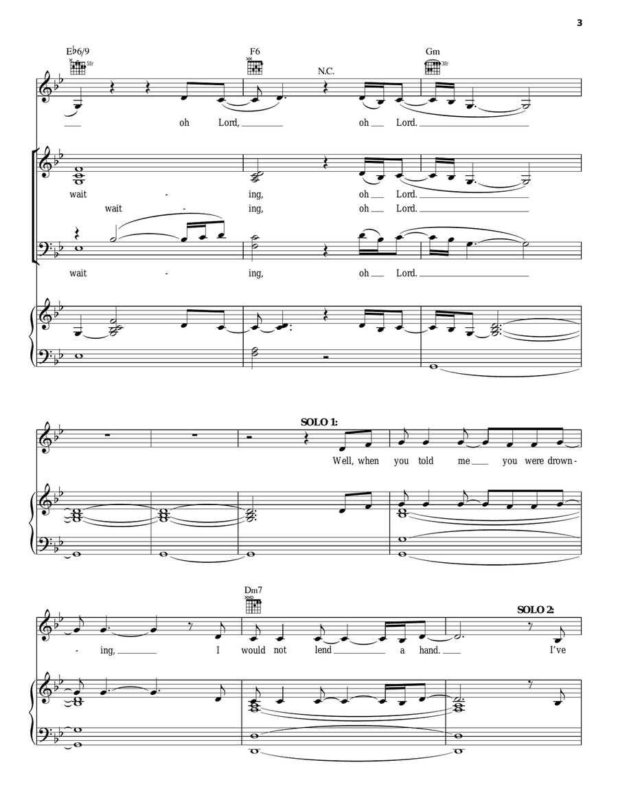 In The Air Tonight In The Air Tonight Piano, Vocal, Guitar scores gallery preview page 3