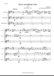 Scotland the Brave for saxophone trio