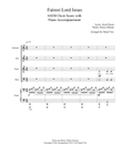 Fairest Lord Jesus for SATB Choir with Piano Accompaniment