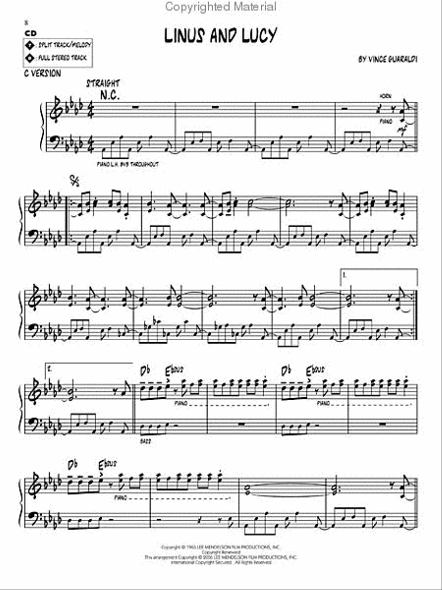 A Charlie Brown Christmas C Instrument scores gallery preview page 7