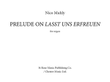 Chorale Prelude On Lasst Uns Erfreuen (2007)