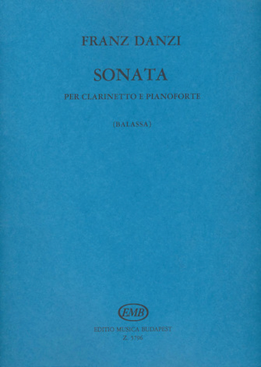 Sonata for Clarinet and Piano Clarinet Solo scores gallery preview page 1