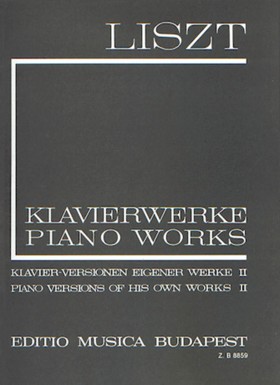Piano Versions Of His Own Works Ii Piano Solo scores gallery preview page 1