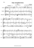 Come live with me for saxophone trio