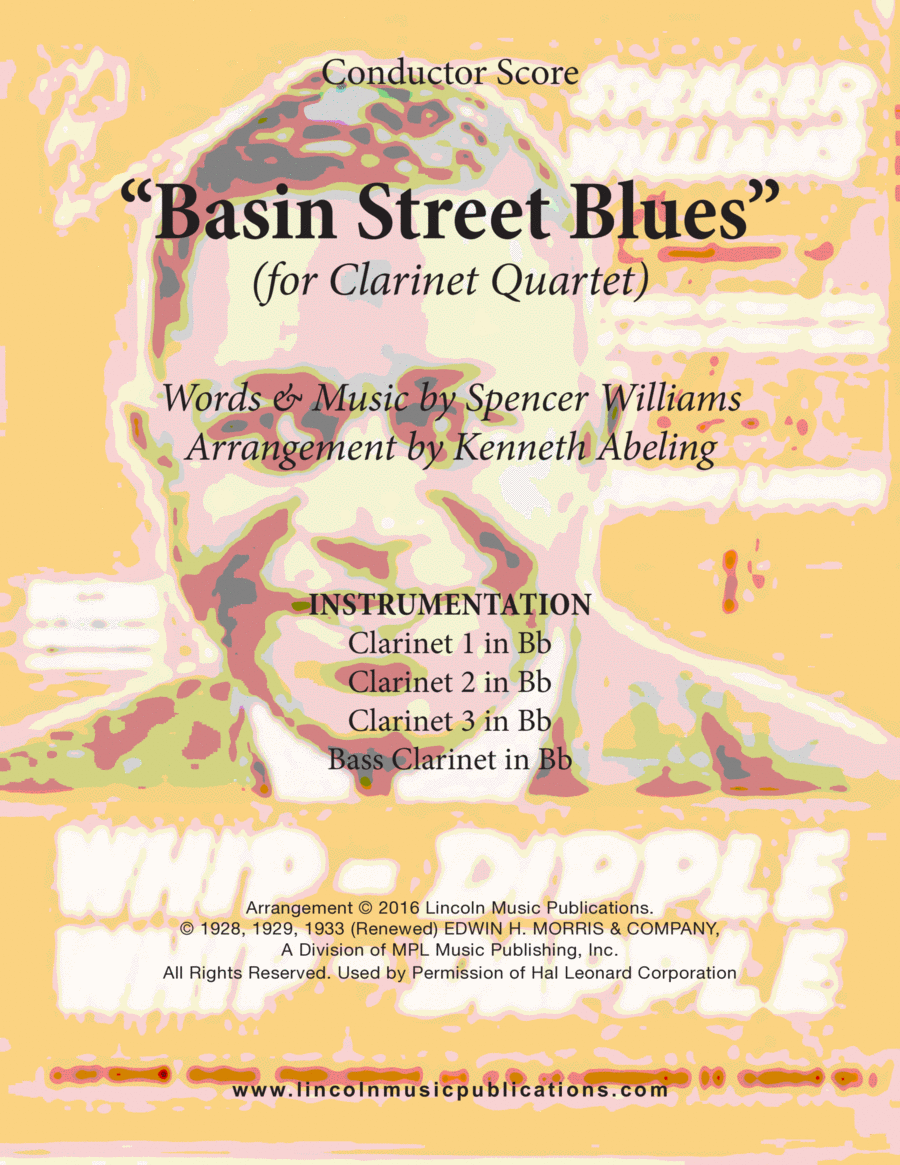 Basin Street Blues Woodwind Ensemble scores gallery preview page 1