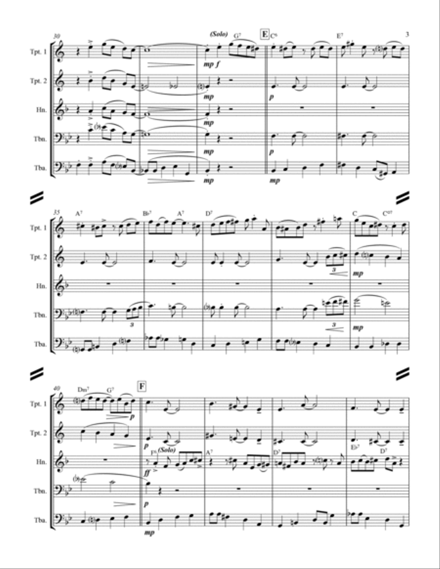 Basin Street Blues Horn scores gallery preview page 4