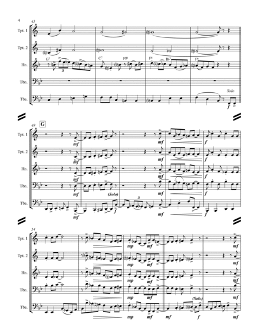 Basin Street Blues Horn scores gallery preview page 5