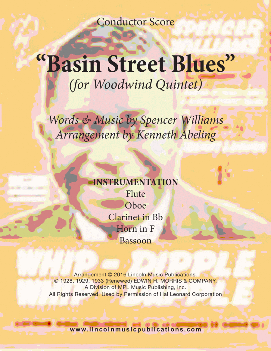 Basin Street Blues Woodwind Quintet scores gallery preview page 1