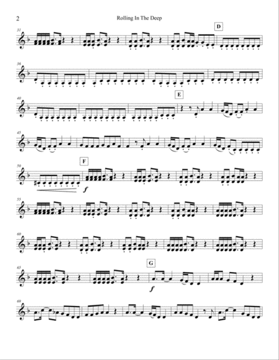 Rolling In The Deep Cello scores gallery preview page 5