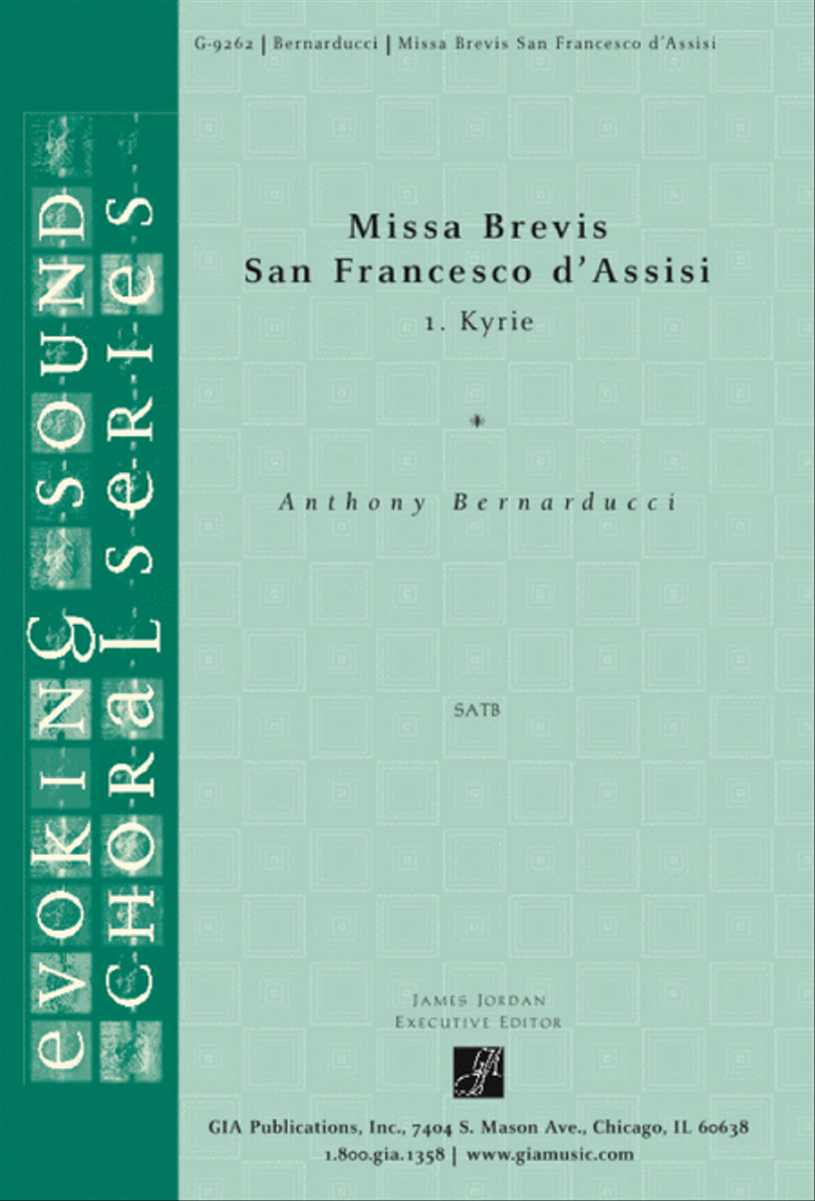 Missa Brevis San Francesco d’Assisi - Kyrie 4-Part scores gallery preview page 1