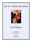 Air in c minor for piano