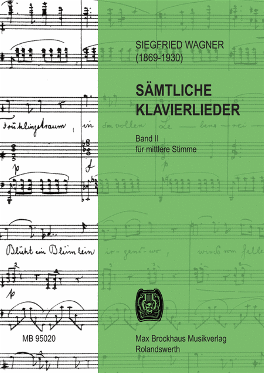 Sämtliche Klavierlieder für mittlere Stimme und Klavier Medium Voice scores gallery preview page 1