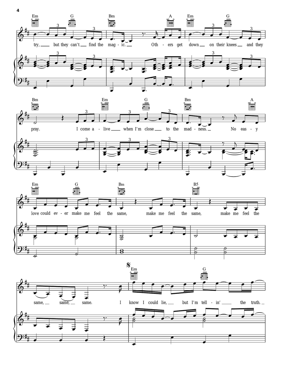 Wherever I Go Wherever I Go Piano, Vocal, Guitar scores gallery preview page 4