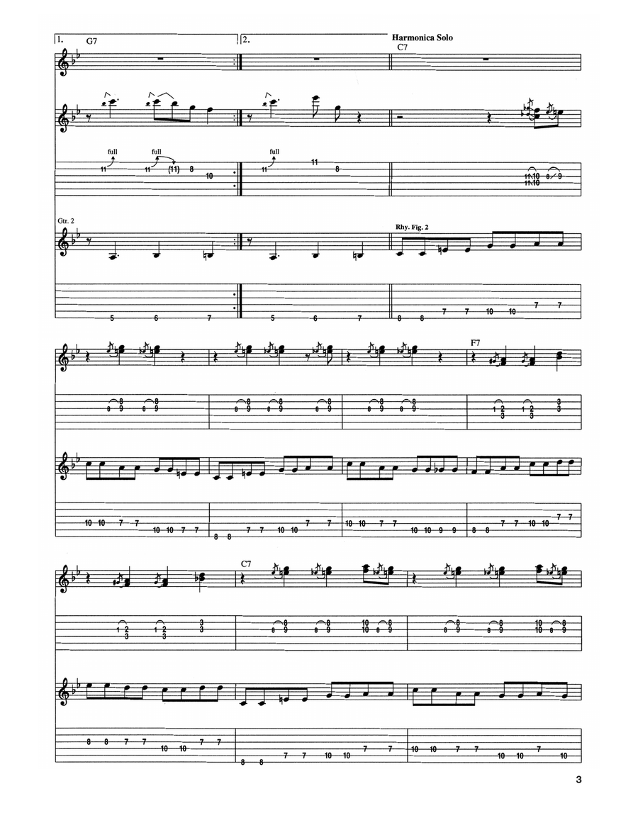 I Want To Be Loved Electric Guitar scores gallery preview page 3