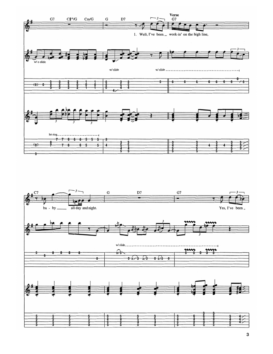 Streamline Woman Streamline Woman Electric Guitar scores gallery preview page 3