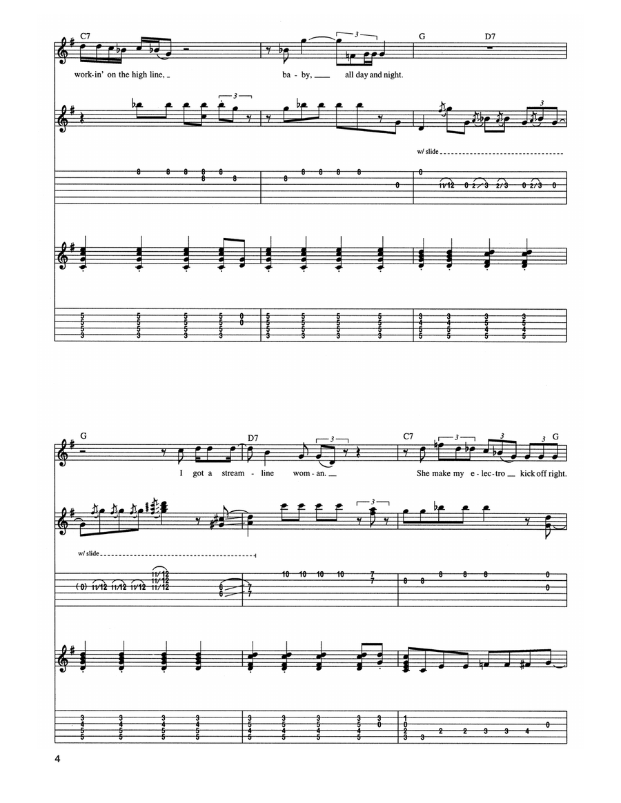 Streamline Woman Streamline Woman Electric Guitar scores gallery preview page 4