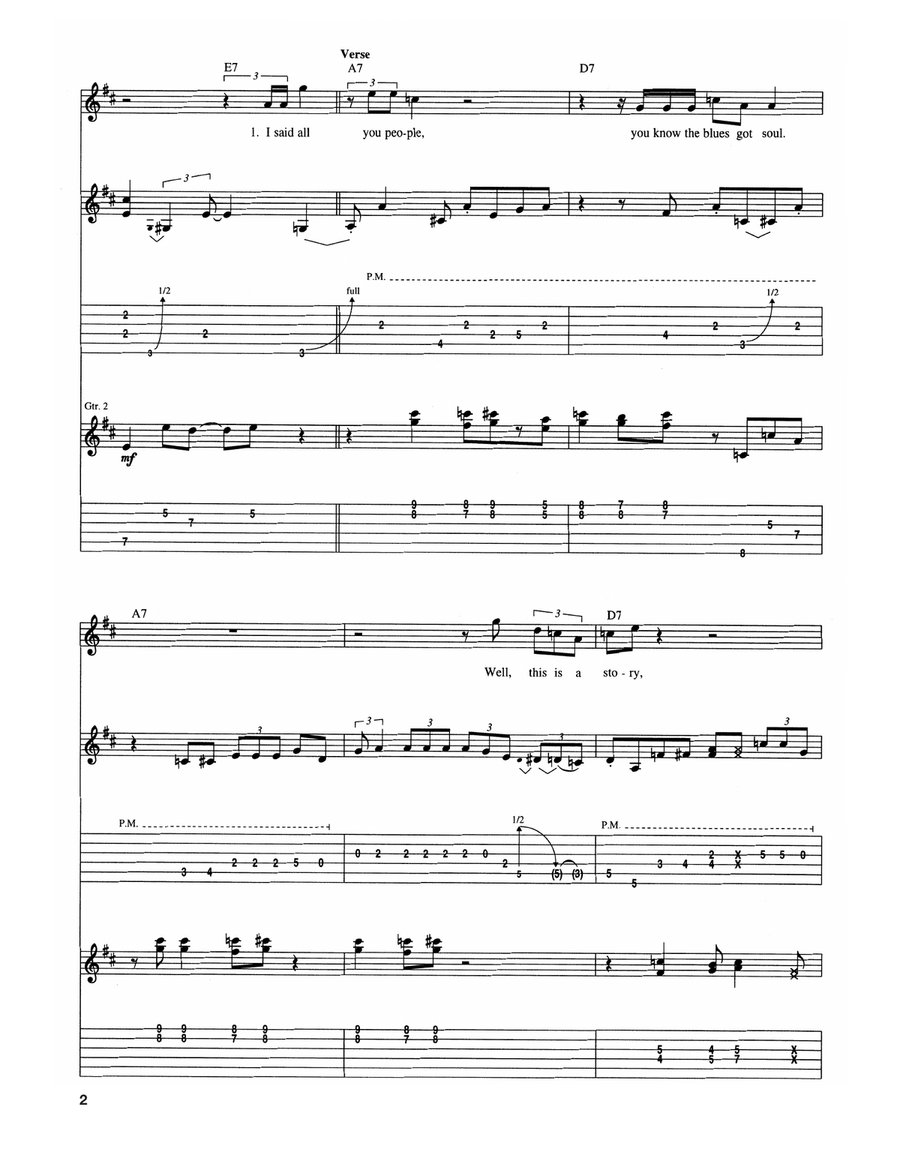 The Blues Had A Baby And They Named It Rock And Roll Electric Guitar scores gallery preview page 2