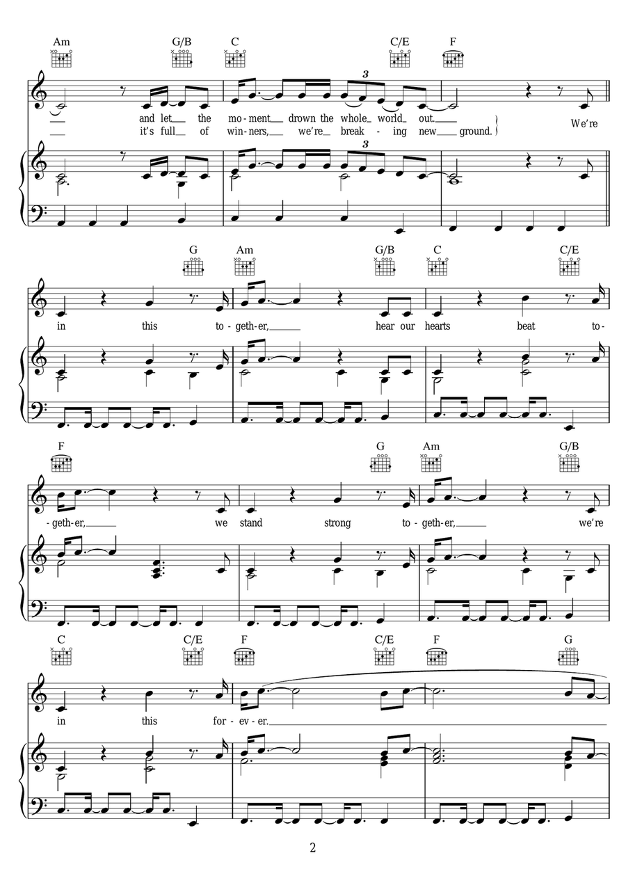 This One's For You This One's For You Piano, Vocal, Guitar scores gallery preview page 2