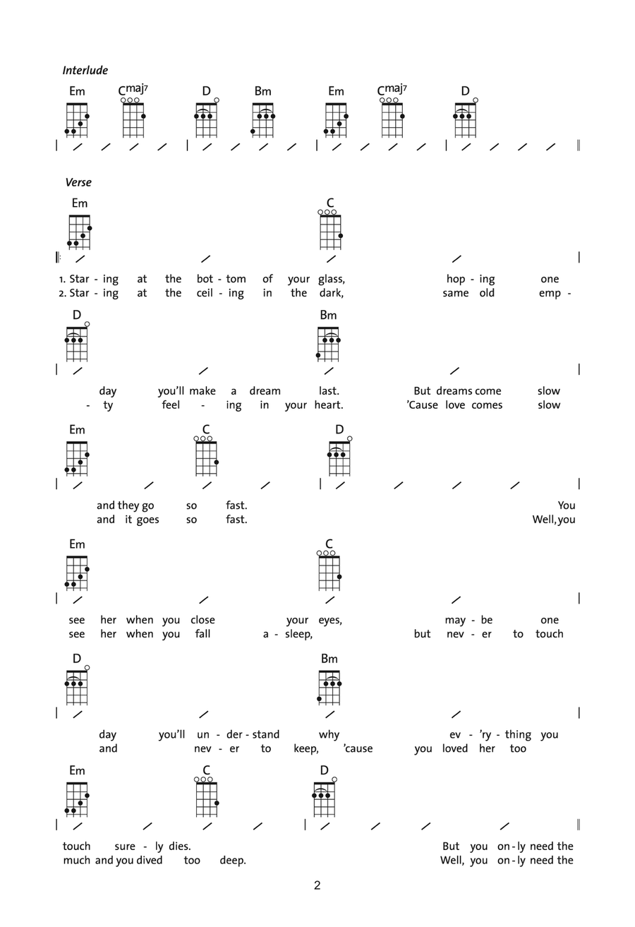 Let Her Go Let Her Go Ukulele scores gallery preview page 2