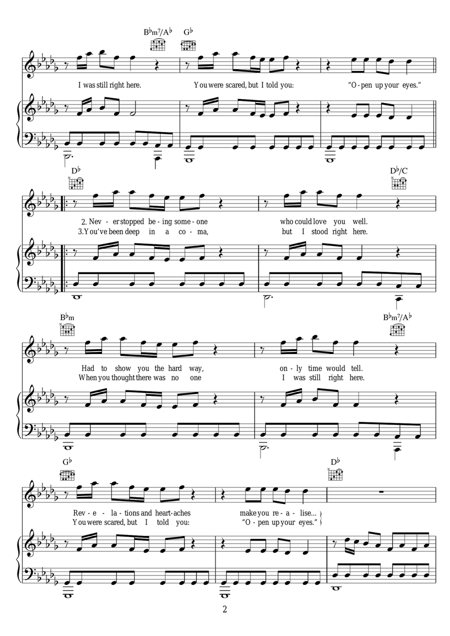 Wake Up Wake Up Piano, Vocal, Guitar scores gallery preview page 2