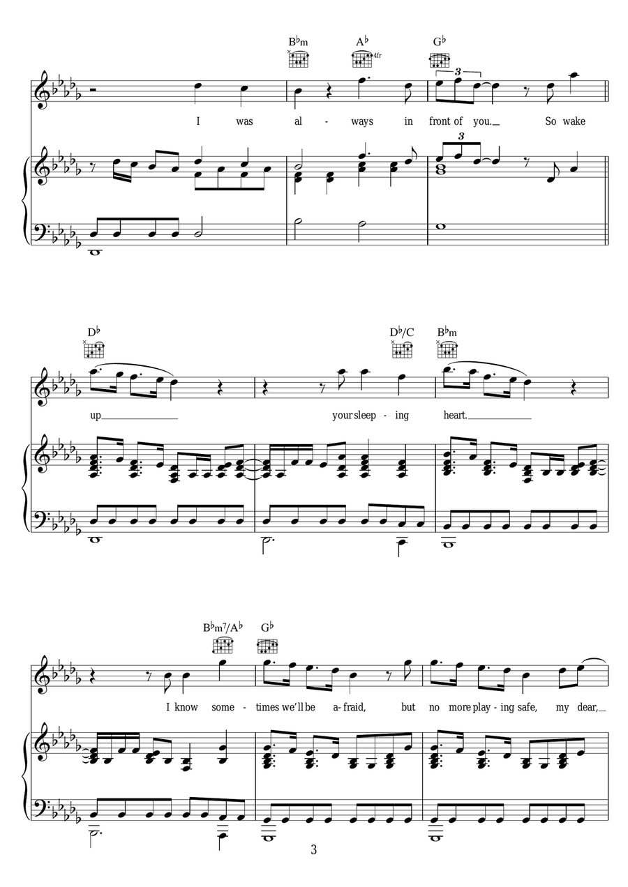 Wake Up Wake Up Piano, Vocal, Guitar scores gallery preview page 3