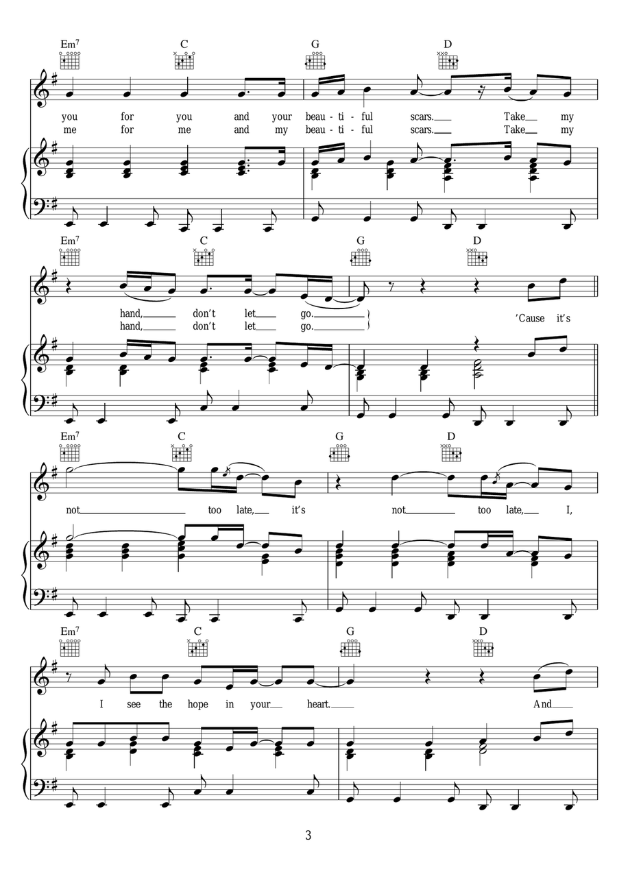 Broken Arrows Broken Arrows Piano, Vocal, Guitar scores gallery preview page 3