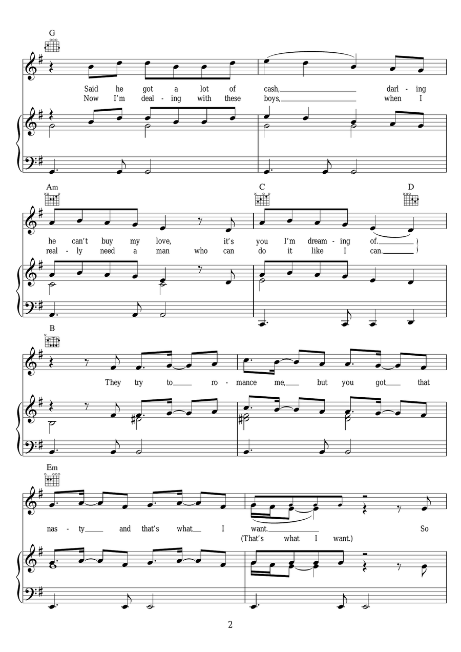 Love Me Like You Love Me Like You Piano, Vocal, Guitar scores gallery preview page 2