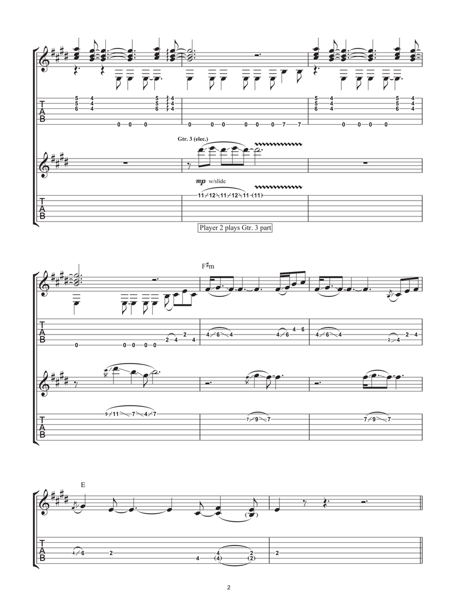 Albatross Albatross Acoustic Guitar scores gallery preview page 2