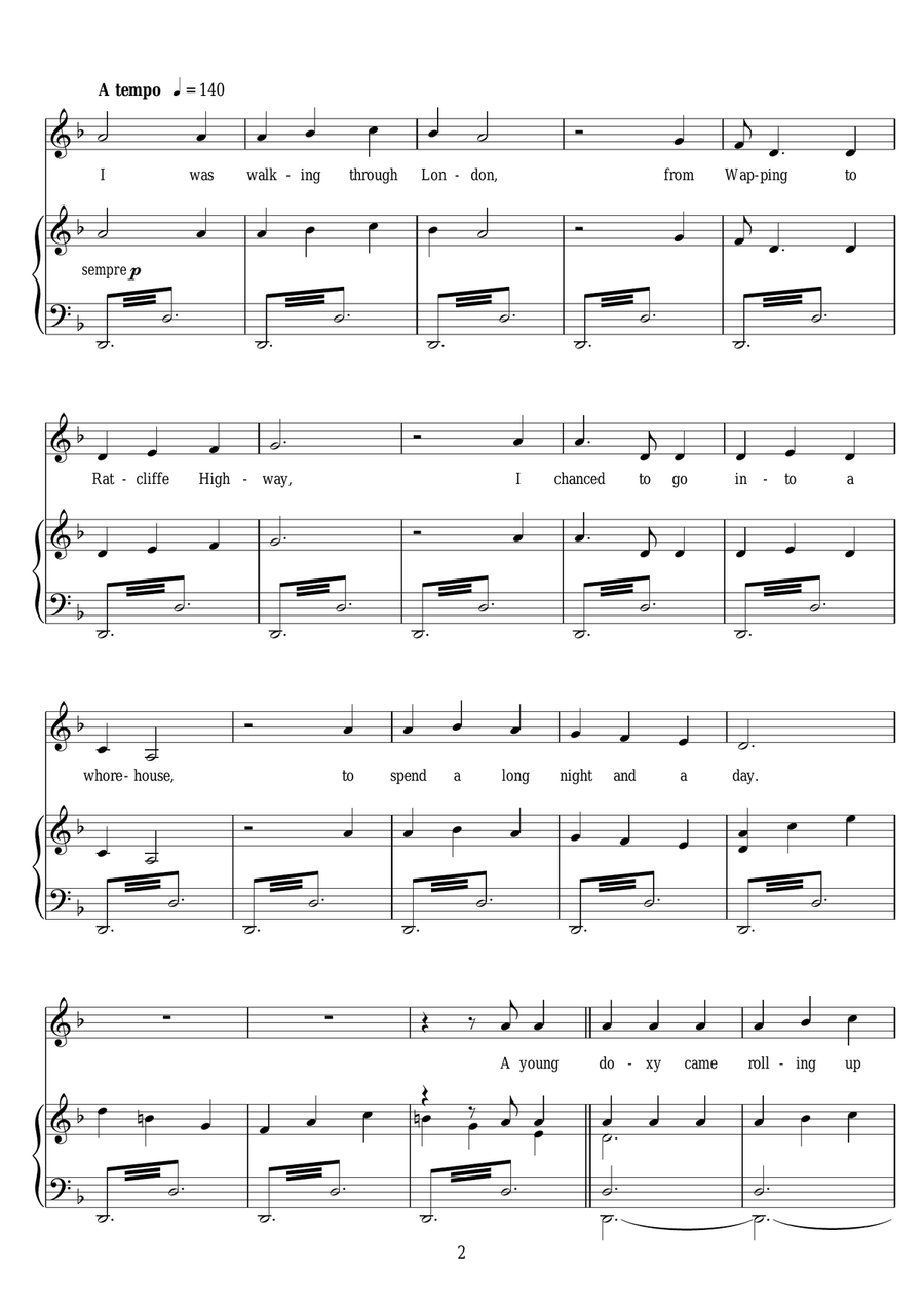 Ratcliffe Highway Ratcliffe Highway Piano, Vocal, Guitar scores gallery preview page 2