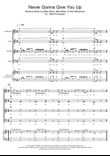 Never Gonna Give You Up (Arr. Gitika Partington)