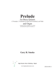 Prelude for Brass Quintet and Organ
