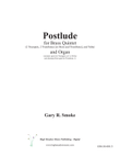 Postlude for Brass Quintet and Organ