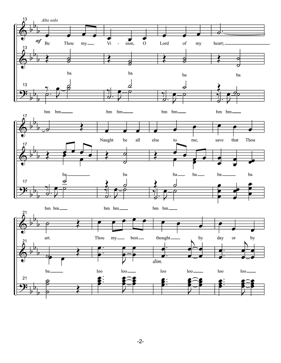 Be Thou My Vision Be Thou My Vision Divisi scores gallery preview page 2