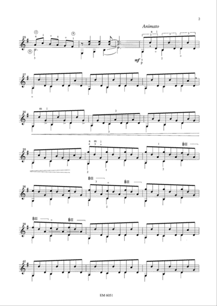 Valse for Guitar Guitar Solo scores gallery preview page 3