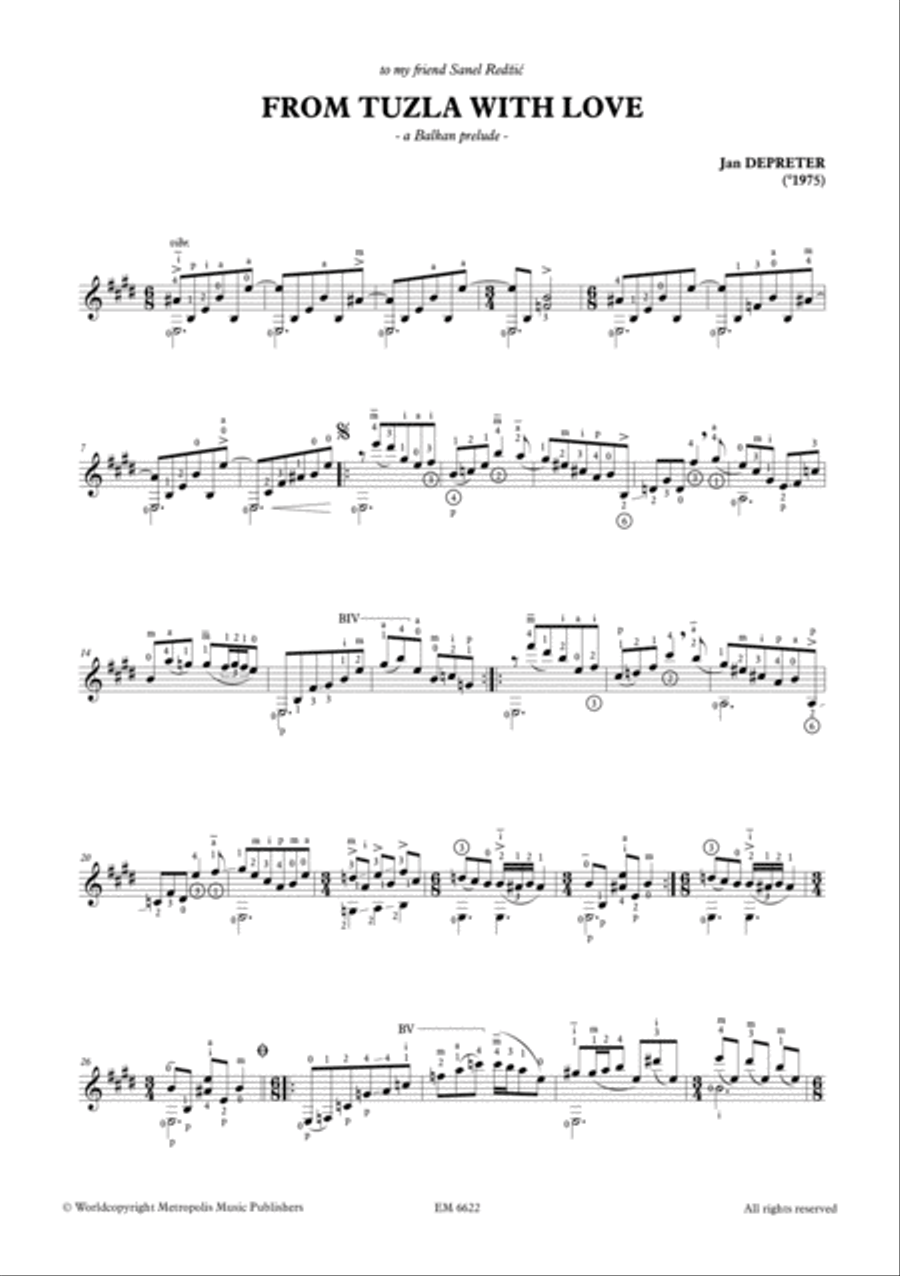 From Tuzla with Love for Guitar Guitar Solo scores gallery preview page 2