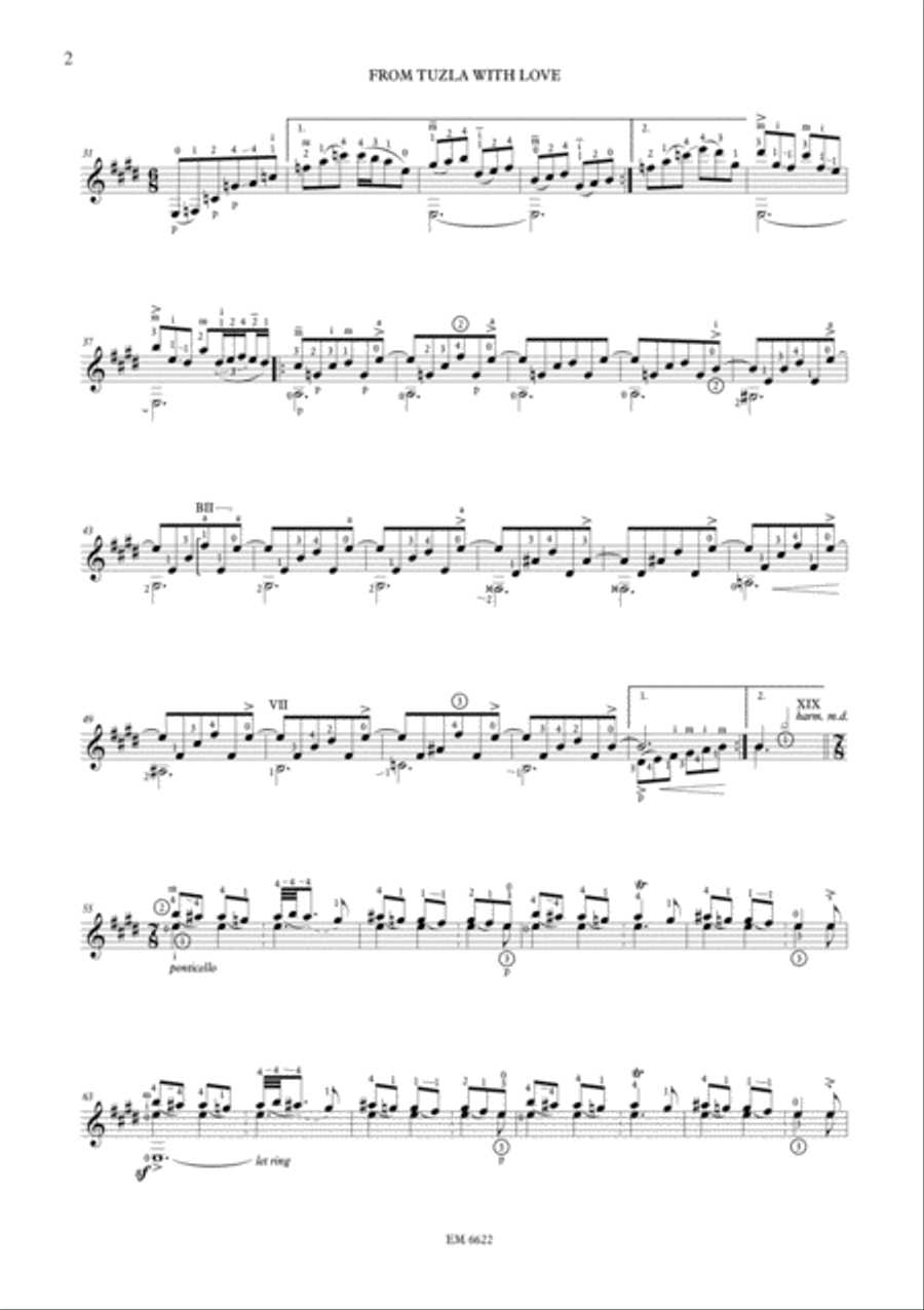 From Tuzla with Love for Guitar Guitar Solo scores gallery preview page 3