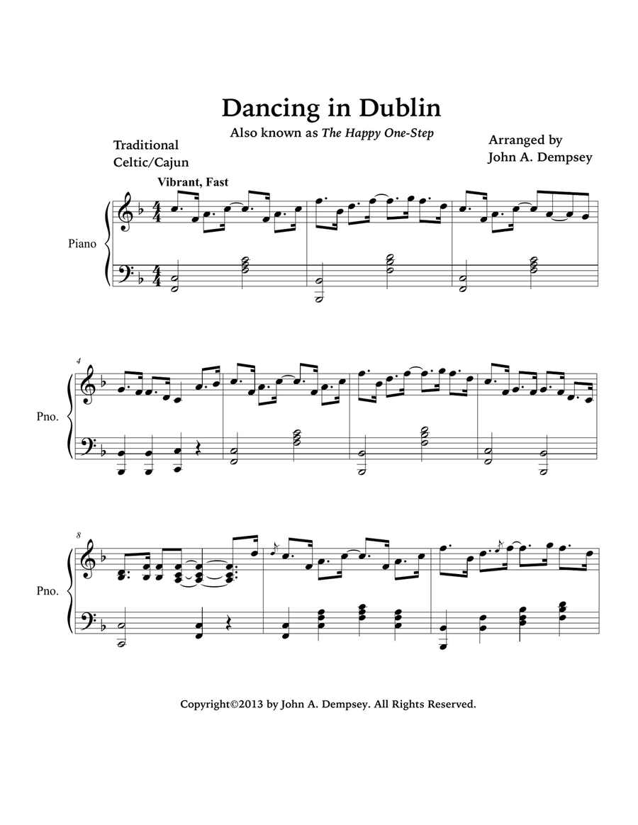 Dancing in Dublin (Piano Solo) Piano Solo scores gallery preview page 3