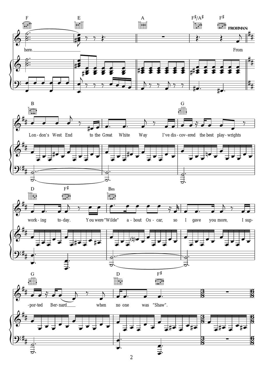 All Of London Is Here Tonight (from 'Finding Neverland') Piano, Vocal, Guitar scores gallery preview page 2