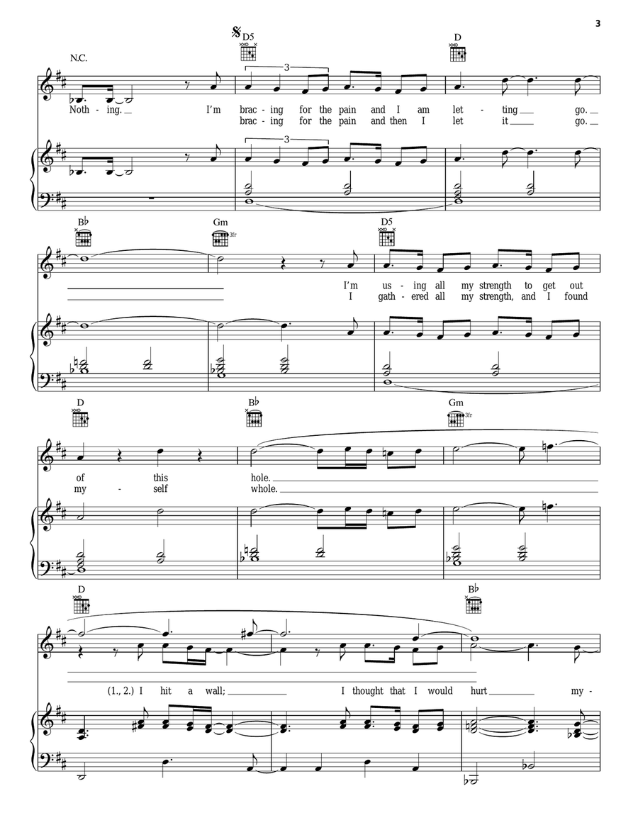 Sledgehammer Sledgehammer Piano, Vocal, Guitar scores gallery preview page 3