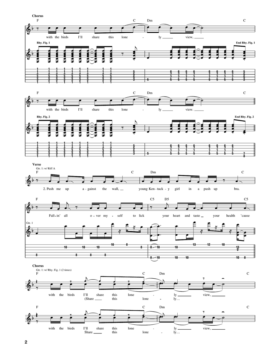 Scar Tissue Scar Tissue Acoustic Guitar scores gallery preview page 2