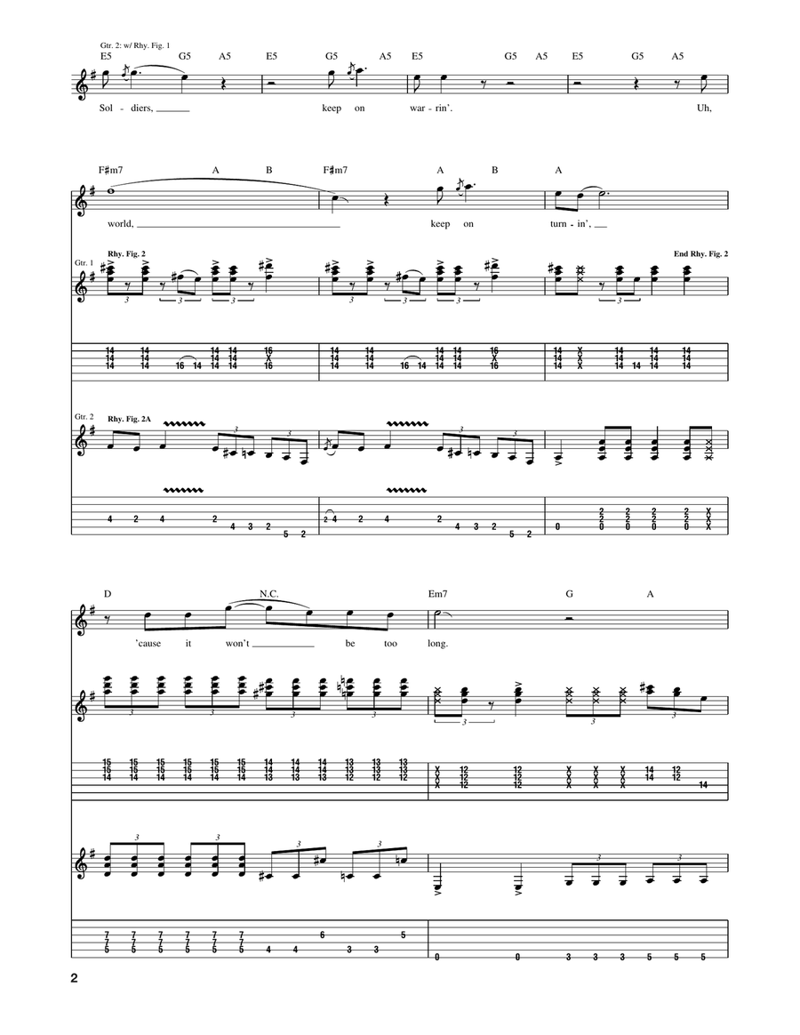 Higher Ground Higher Ground Acoustic Guitar scores gallery preview page 2