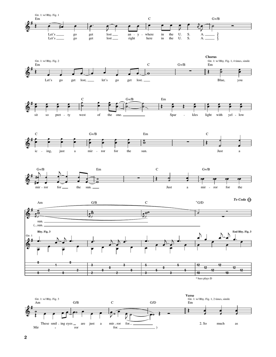 Road Trippin' Road Trippin' Acoustic Guitar scores gallery preview page 2