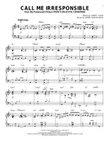 Call Me Irresponsible [Jazz version] (arr. Brent Edstrom)